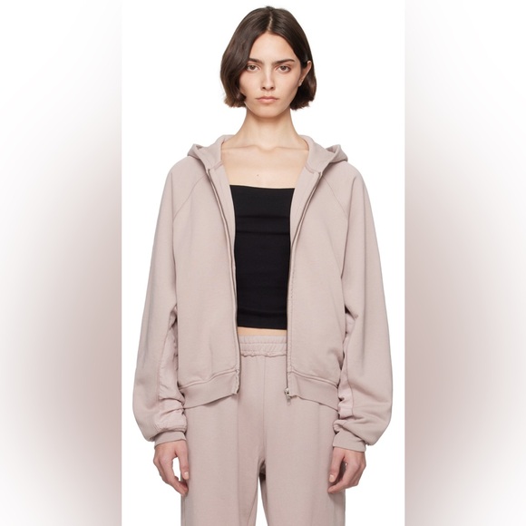 Skims Relaxed French Terry Zip Hoodie Size: S/P - Picture 14 of 14